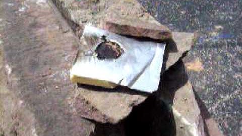 Blowtorch test of Tuff-R insulation board