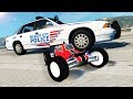 RC Cars Outrun Police During Epic Chase! - BeamNG Gameplay & Crashes - Cop Escape