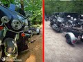Trailer pulled by motorcycle  time lapse of build