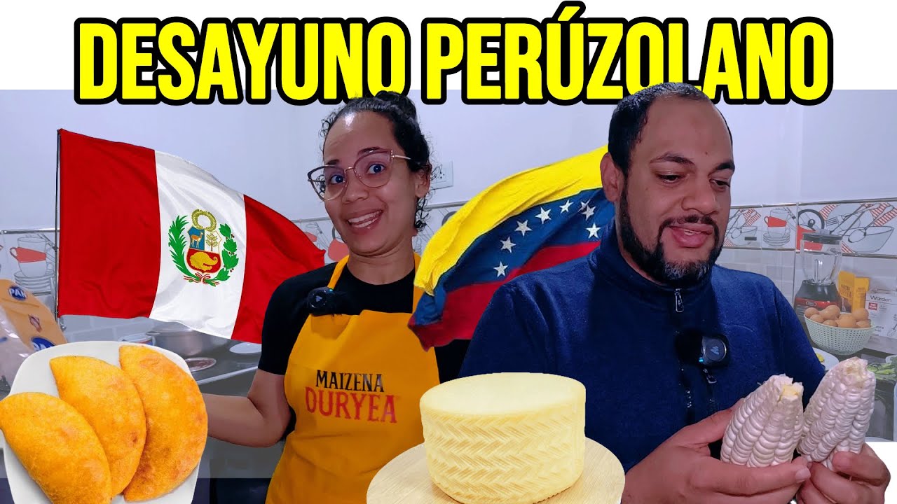 DESAYUNO PERUANO + VENEZOLANO / Pura EXPLOSIÓN de SABOR, Venezolanos en Perú