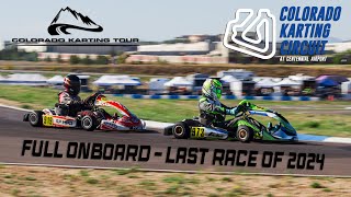 Full onboard - My Senior Debut! Last Race of 2024 at Colorado Karting Circuit with CKT - KA100 Sr
