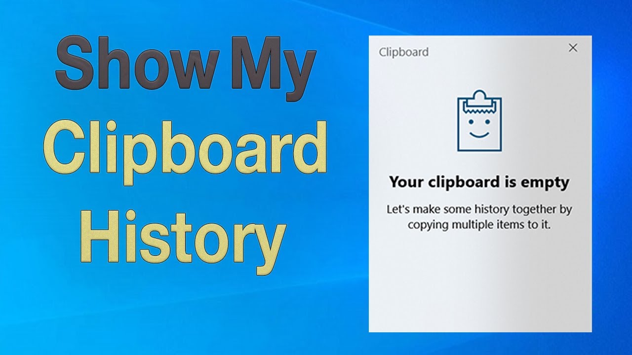 windows 10 clipboard history