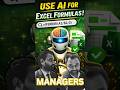 Excel AI for Managers #shorts