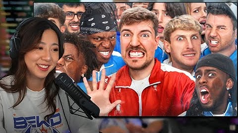 Fuslie REACTS to 50 YouTubers Fight For $1,000,000