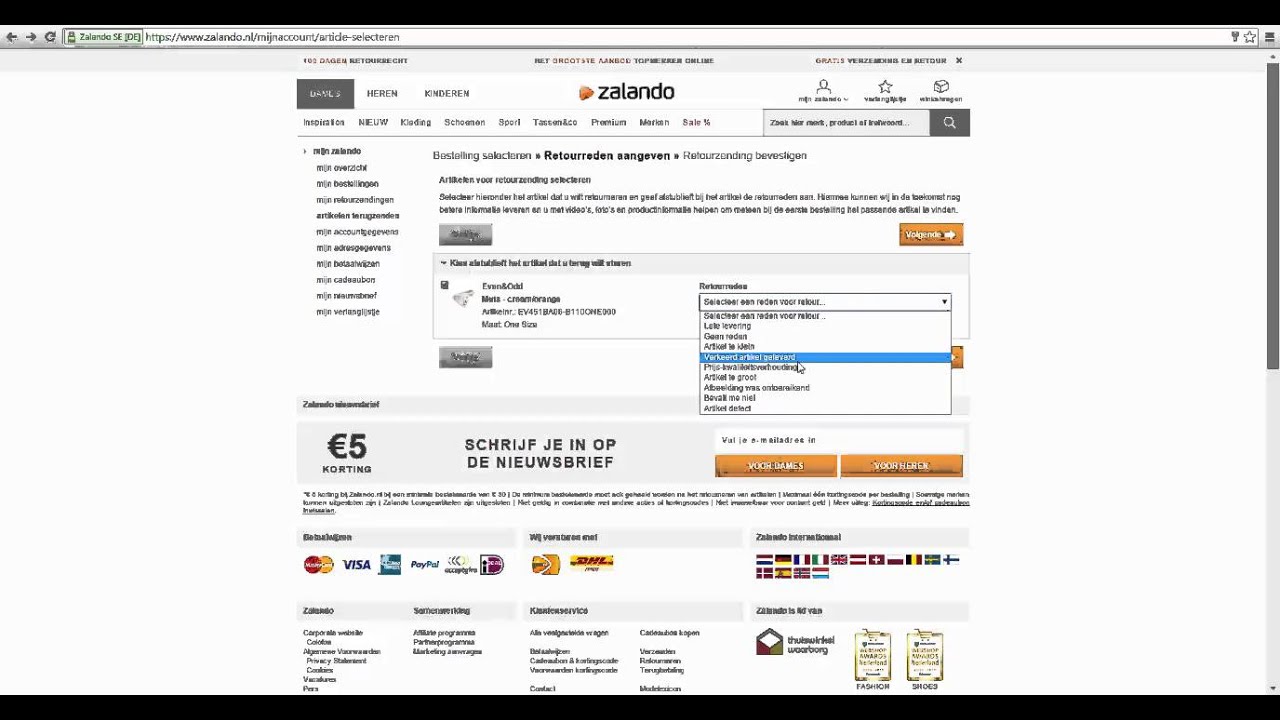 sale artikelen retourneren zalando sale artikelen retourneren zalando