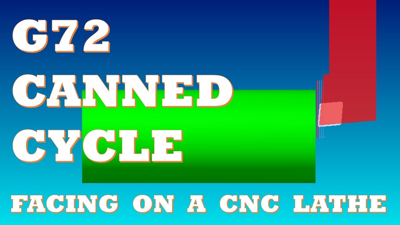 Cnc Lathe Programming Lesson 1 - Learn To Write A G72 Canned Cycle For Facing On A Cnc Lathe