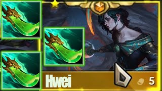 Hwei Is  First Level 3X Spear of Hirana support Team? Set 11 | TFT SET 11 RANKED