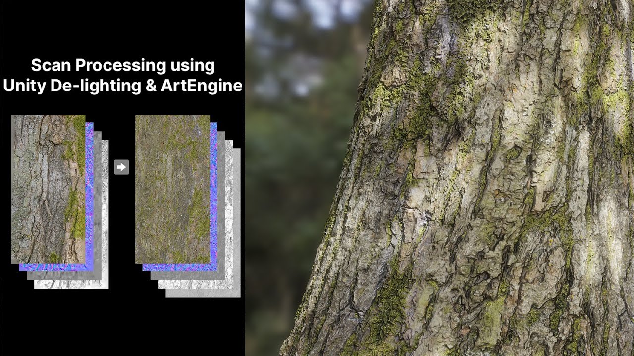 Unity ArtEngine Photogrammetry Tutorial - Bark - YouTube