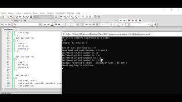 Pointer in C Programming (Add, Swap, Decrement and Increment Functions)