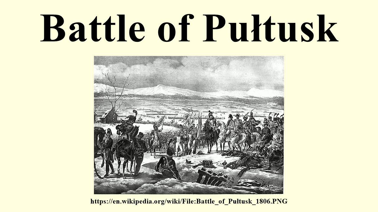 Battle of Pułtusk YouTube