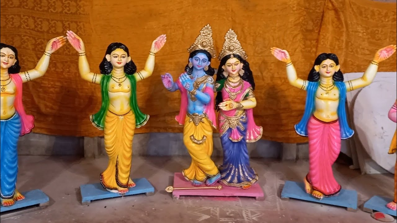 how to radha krishna pencha tatto thakur making.Radha Krishna banana. অনলাইনে প্রতিমা অর্ডার করুন।