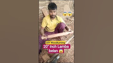 20" Inch Belan making on Desi Lathe Machine 😱 #woodworking #diyprojects #shorts #handmade