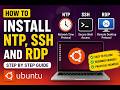 How to install ntp, ssh and rdp in Ubuntu