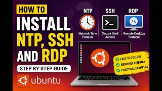 How to install ntp, ssh and rdp in Ubuntu