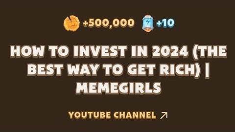 How To Invest In 2024 (The Best Way To Get Rich ) | Memefi Today Video Code | MEMEFI