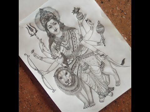 Update 142+ durga thakur pencil sketch latest