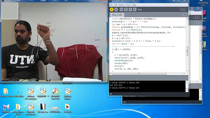 Interaction Design: Kinect + Processing Color Picking with Bare Hand