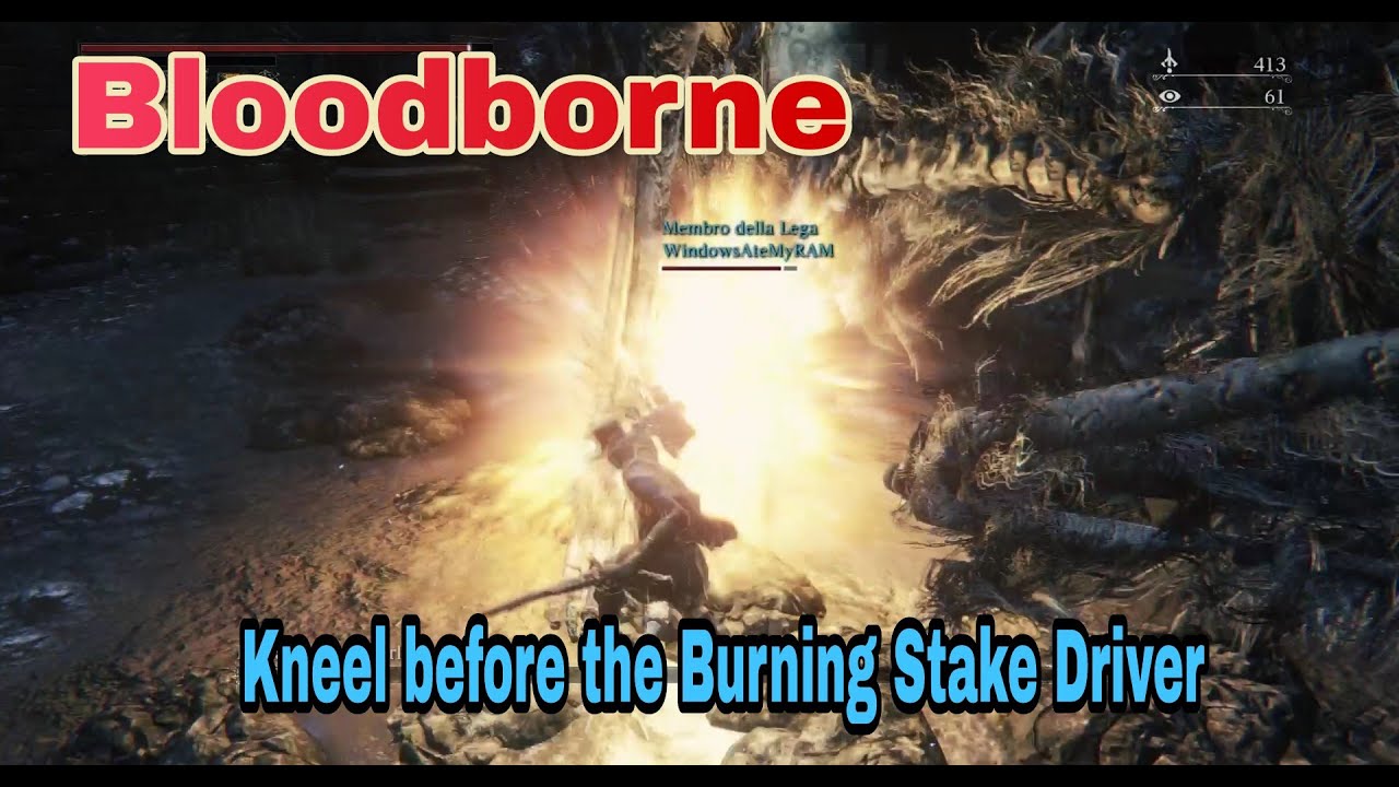 Stake Driver Bloodborne - Amazing co-op with Crown, the Stake Driver beast hunter ...