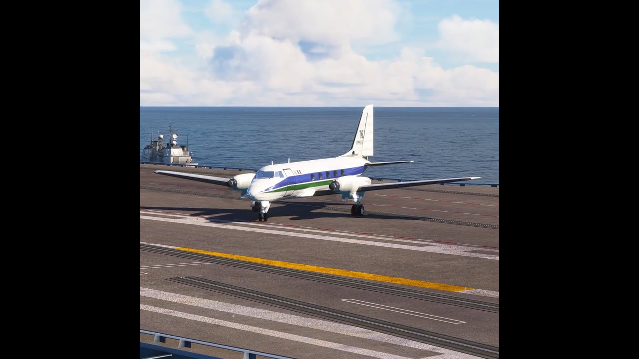 Amazing Take Off Grumman Gulfstream G159 PAX from an Aircraft Carrier ...