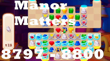 Manor Matters 8797 - 8800 HD Gameplay Walkthrough | 3 match puzzle game Android | IOS | 8798 | 8799