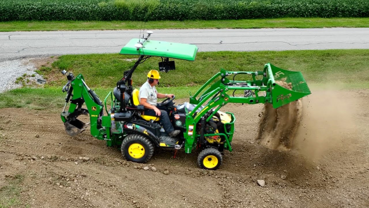 Mountain Move Day 2! Compact Tractor Rock Bucket Saves The Day