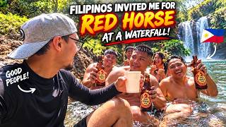 FILIPINOS Invited Me To Drink RED HORSE in a Waterfall! True Filipino Hospitality!!!