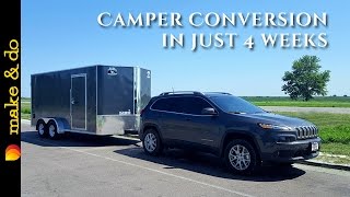 Cargo Trailer to Camper Conversion - How We Did It in 4 weeks by KinDuo 1,914,751 views 7 years ago 7 minutes, 42 seconds