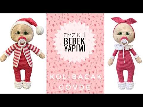 Amigurumi Emzikli Bebek👶 ENGLISH SUBTITLES (Kol,Bacak,Gövde) 1/3