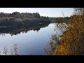 Beautiful nature in the morning on the autumn river | Background music for stress relief and relax