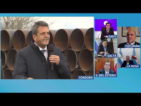 Con elogios a De la Sota y Schiaretti, Massa lanzó la Reversión del Gasoducto Norte