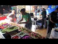 Is this the Worlds FASTEST Falafel Wrap Maker? "i Falafel" Street Food stall Goulston St. Mkt London