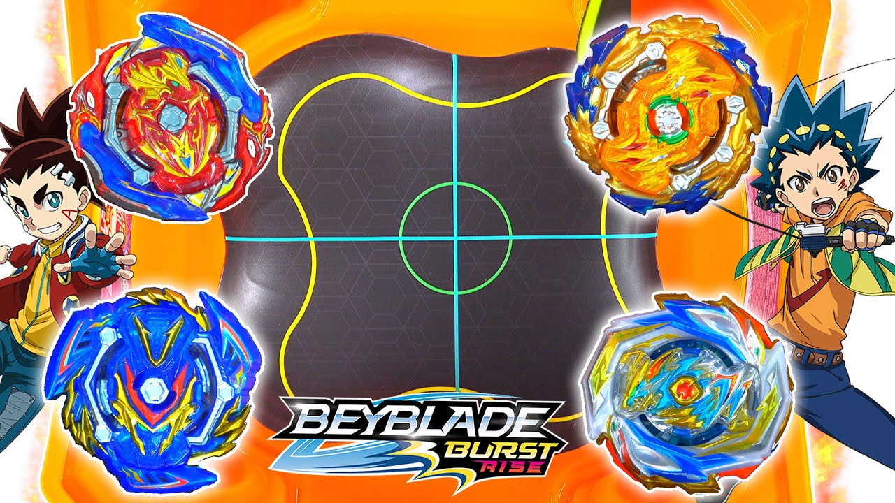 ALL DEFENSE TYPE BEYBLADES Season 1-7 Epic Battle in ANIME STADIUM!