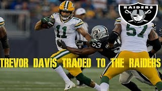 The green bay packers have traded former 2016 5th round draft pick
trevor davis (wr/kr) to oakland raiders in exchange for a 2020 6th
pick. this co...