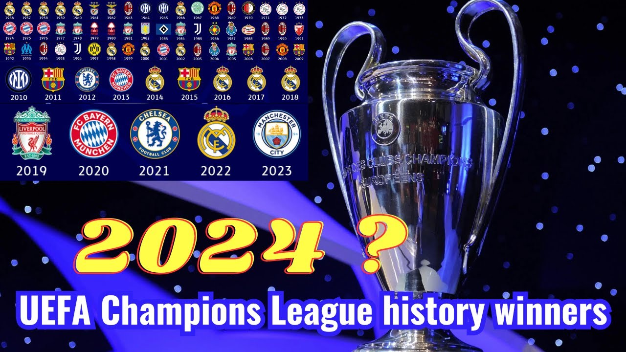 Champions League winners list by year