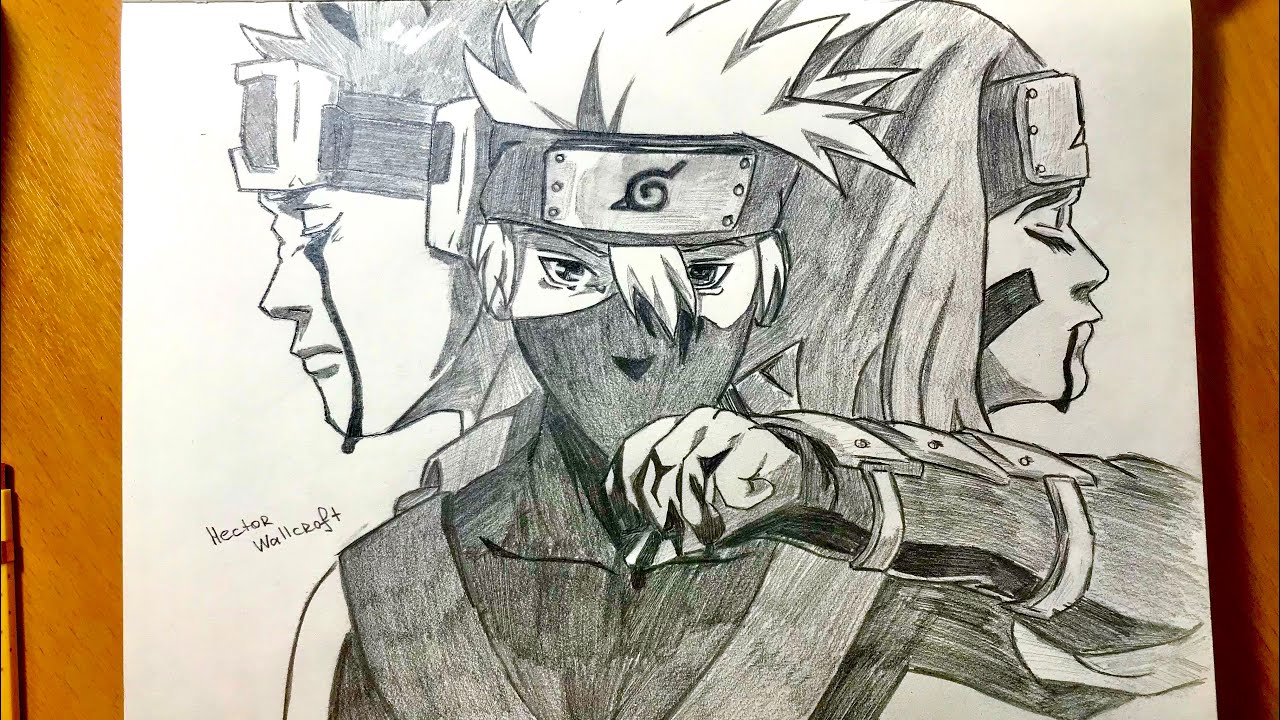 Kakashi. Obito Uchiha.  Naruto sketch, Naruto drawings, Naruto sketch  drawing