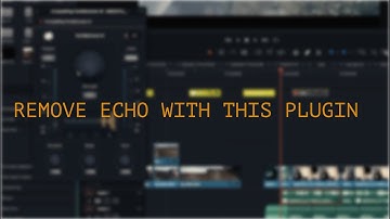 Remove Echo in DaVinci Resolve with this amazing plugin.