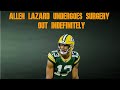 Allen Lazard Undergoes Surgery; Is Out Indefinitely
