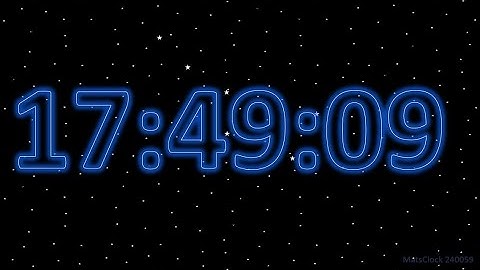 MatsClock 240059 - Free Digital Clock for PowerPoint Presentation Slides