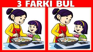 3 FARKI BUL❗ %90 Bulamıyor ❗FOTOĞRAF BULMACALARI #150