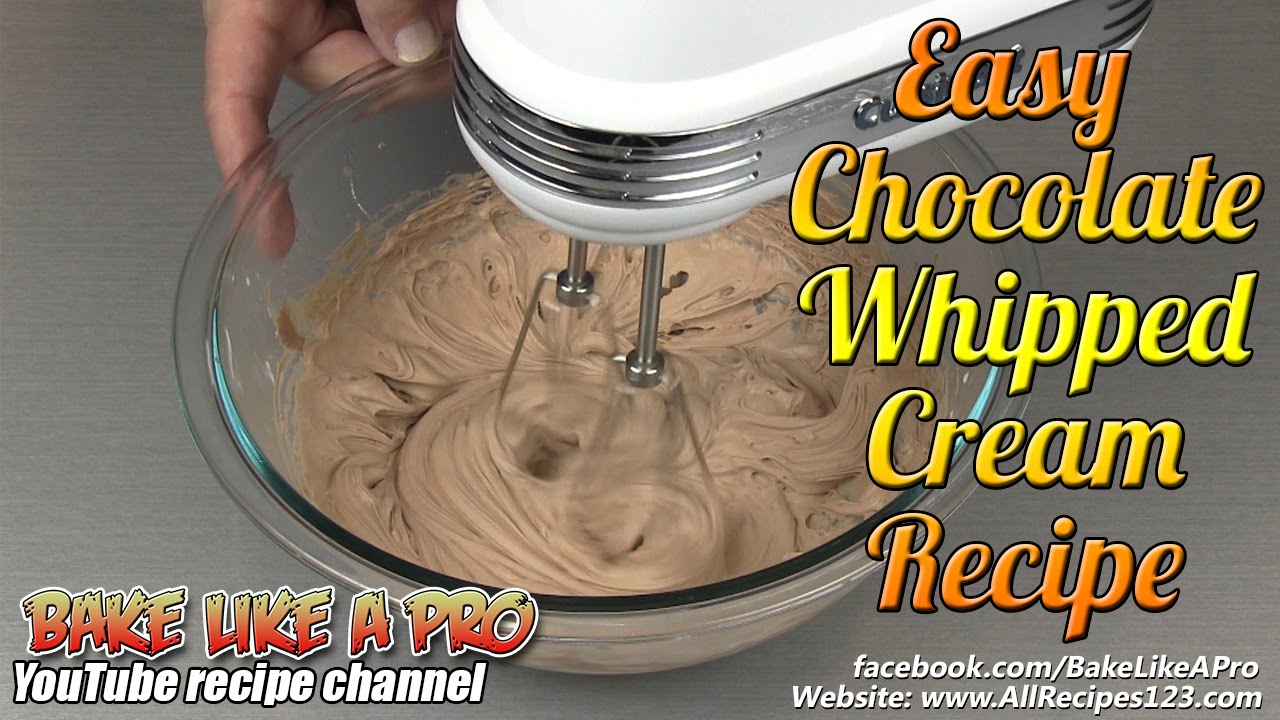 Easy Chocolate Whipped Cream Recipe 