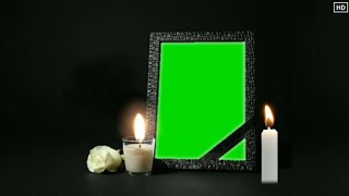 Funeral Memorial Frame Green Screen Effect | Sad Chroma key photo video Frame