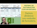 Cómo #crear una #factura en #Excel con #botones y #controles de #formulario interactivos.