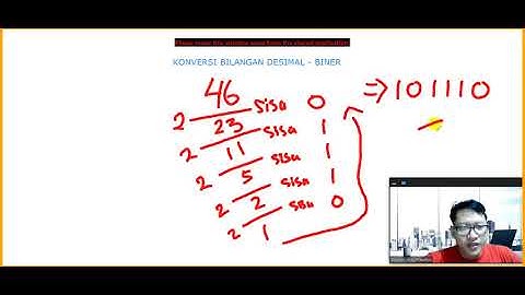 Cara Konversi Desimal Ke Biner