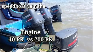 mesin yamaha 200pk 2tak, baru 3 bulan sudah kaya gini....! (BLOWN ENGINE) gaes....!