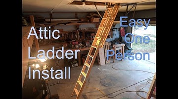 Louisville Attic Ladder Install With One Person (EASY)