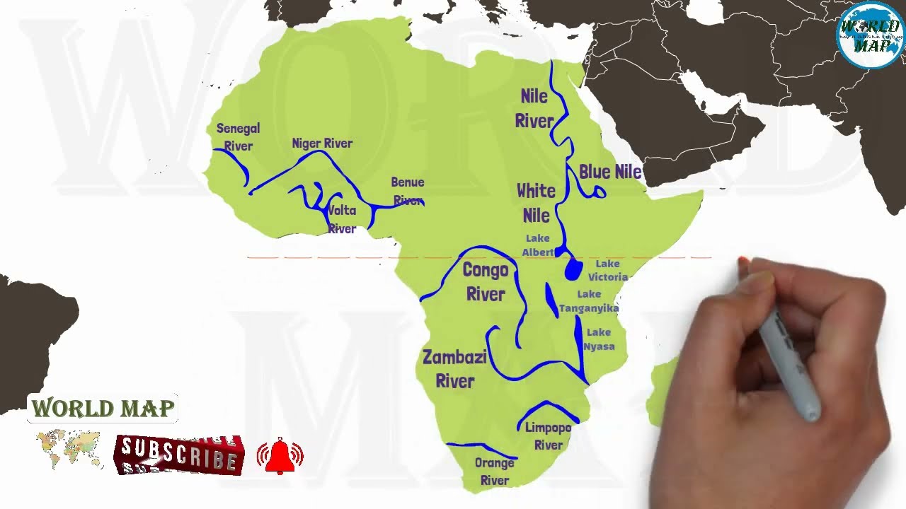 Rivers Lakes Of Africa Continent Africa Continent Important Rivers Maxresdefault