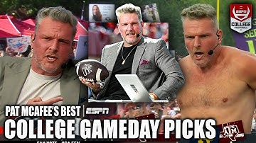 The BEST Pat McAfee College GameDay picks from the 2024 season 👀 | ESPN College Football