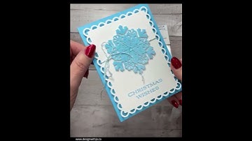 Make a Pretty Snowflake Card as a Gift Card Holder! #shorts