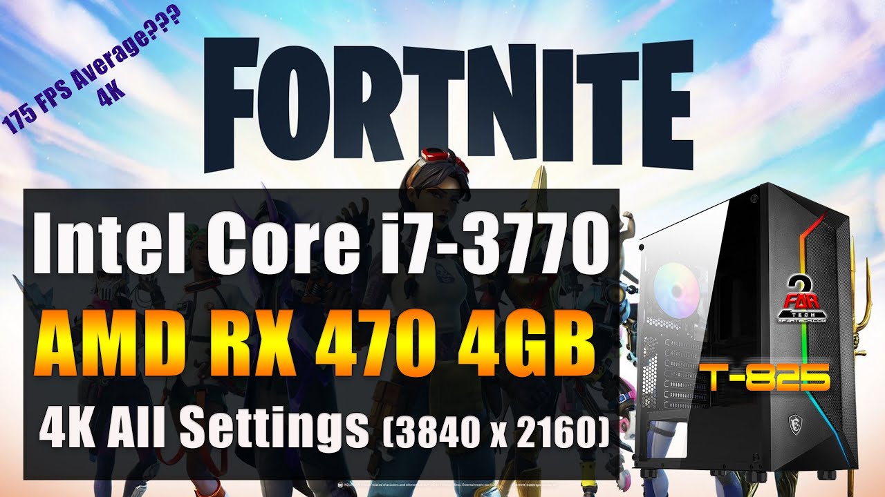 DELL - 高速!470/i7-3770/8G/SSD256G/GT635/Fortnite i7-3770 | RX 470 4GB | FORTNITE | 4K | All Settings | Comp | Low