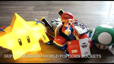 Super Nintendo World Popcorn Souvenir Buckets (Universal Studios Hollywood)